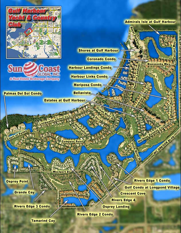 Gulf Harbour Overhead Map